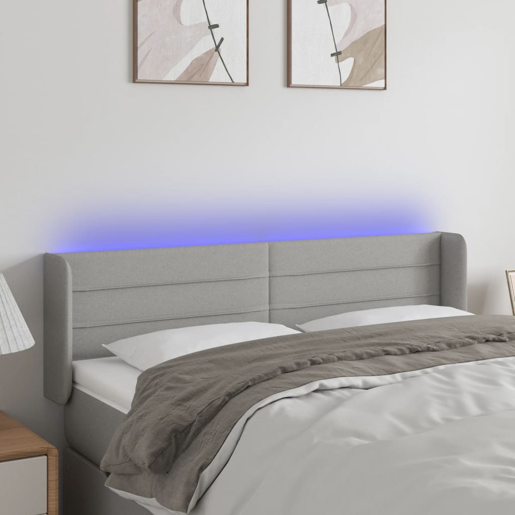 Tăblie De Pat Cu Led, , , Textil
