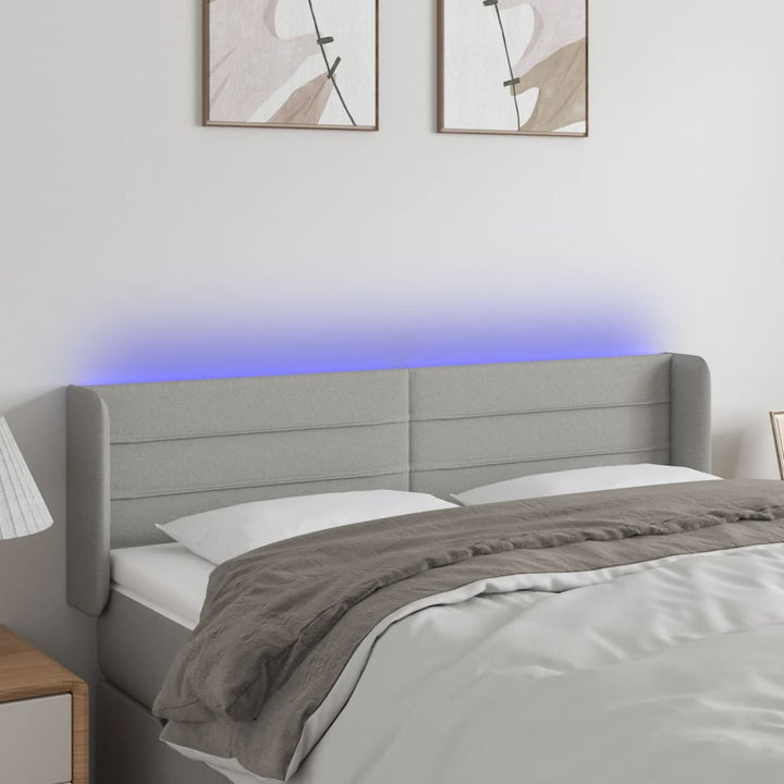 Tăblie De Pat Cu Led, , , Textil