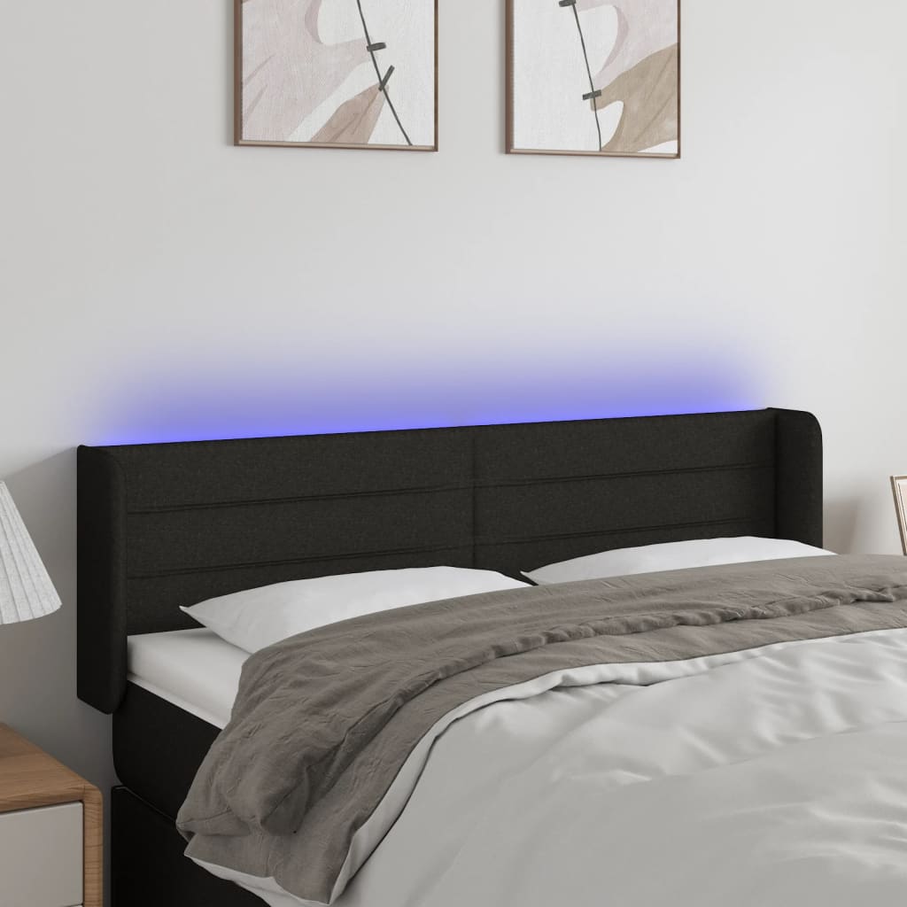 Tăblie De Pat Cu Led, , , Textil