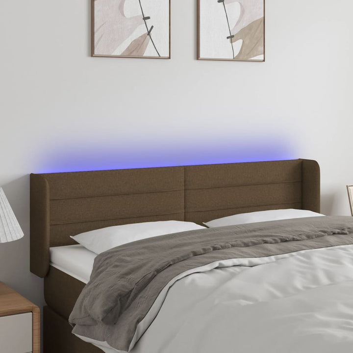 Tăblie De Pat Cu Led, , , Textil