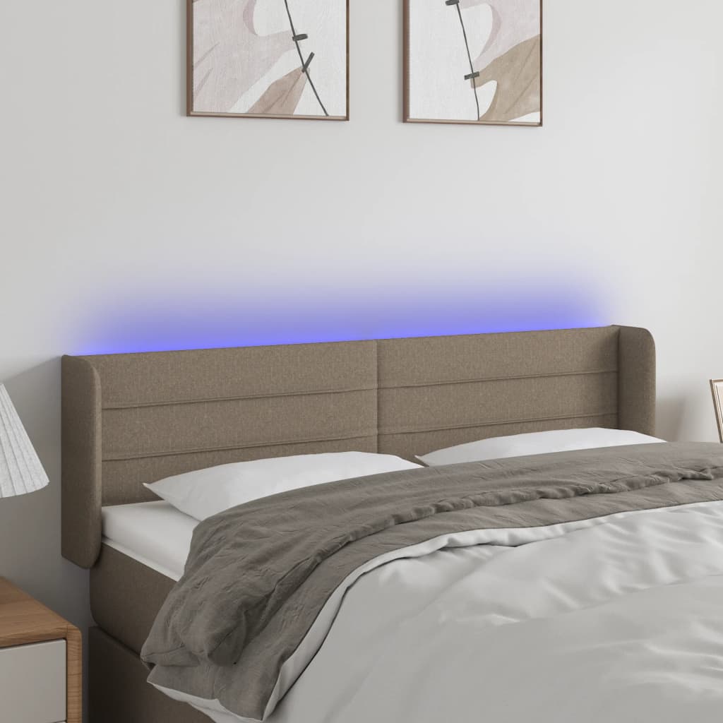 Tăblie De Pat Cu Led, , , Textil