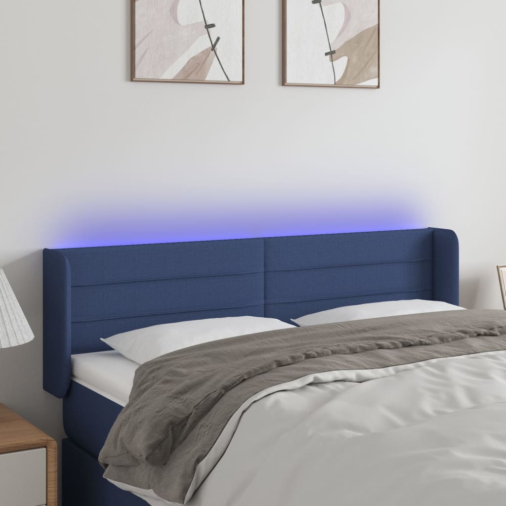 Tăblie De Pat Cu Led, , , Textil