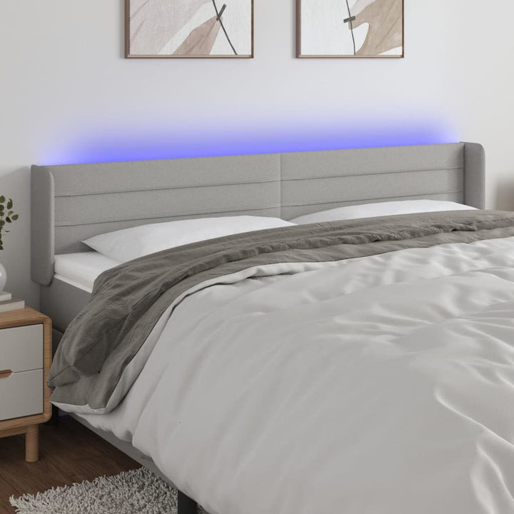 Tăblie De Pat Cu Led, , , Textil
