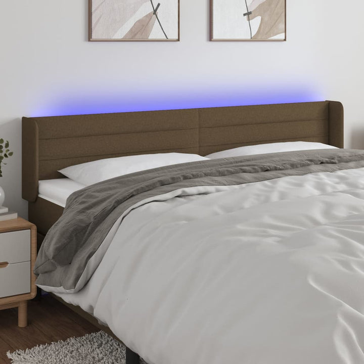Tăblie De Pat Cu Led, , , Textil