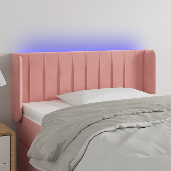 Tăblie De Pat Cu Led, , , Catifea