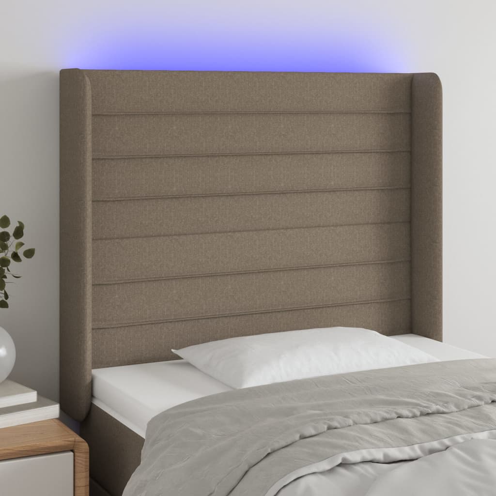Tăblie De Pat Cu Led, , , Textil