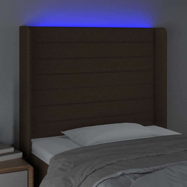 Tăblie De Pat Cu Led, , , Textil