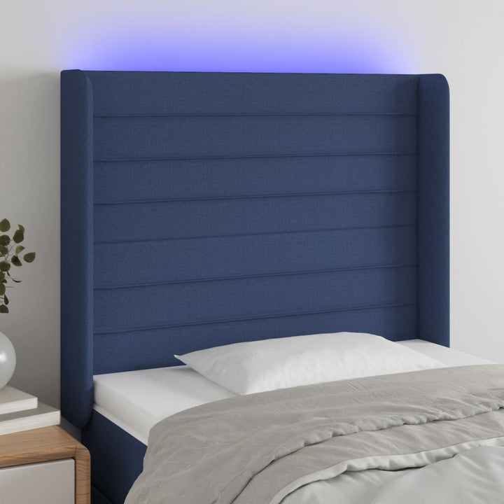 Tăblie De Pat Cu Led, , , Textil