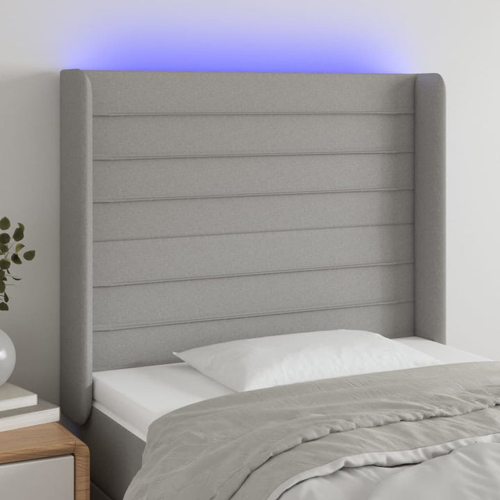 Tăblie De Pat Cu Led, , , Textil