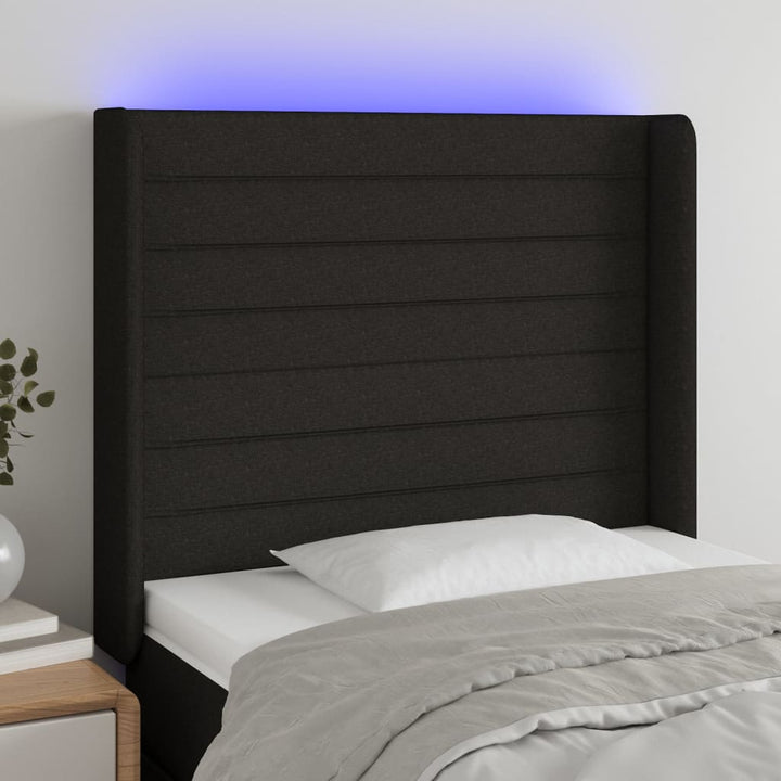 Tăblie De Pat Cu Led, , , Textil