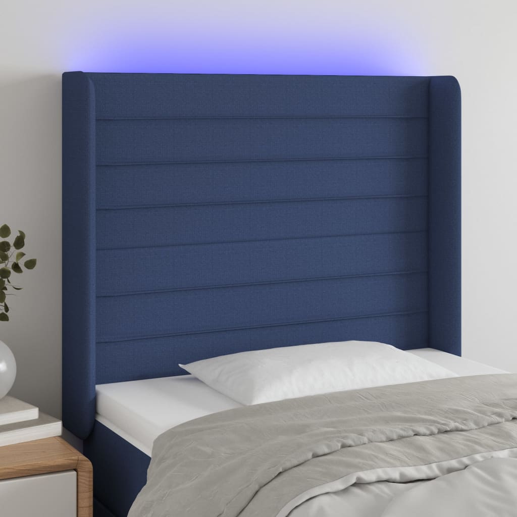 Tăblie De Pat Cu Led, , , Textil