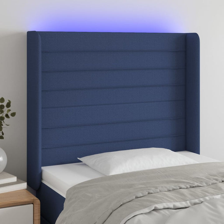 Tăblie De Pat Cu Led, , , Textil