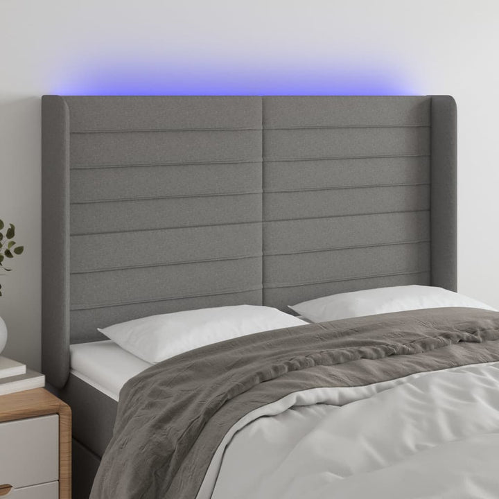 Tăblie De Pat Cu Led, , , Textil