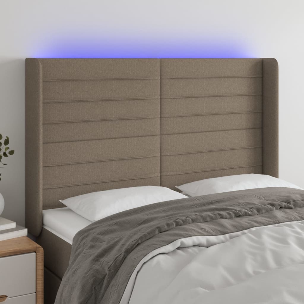 Tăblie De Pat Cu Led, , , Textil