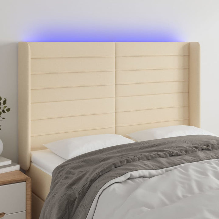 Tăblie De Pat Cu Led, , , Textil