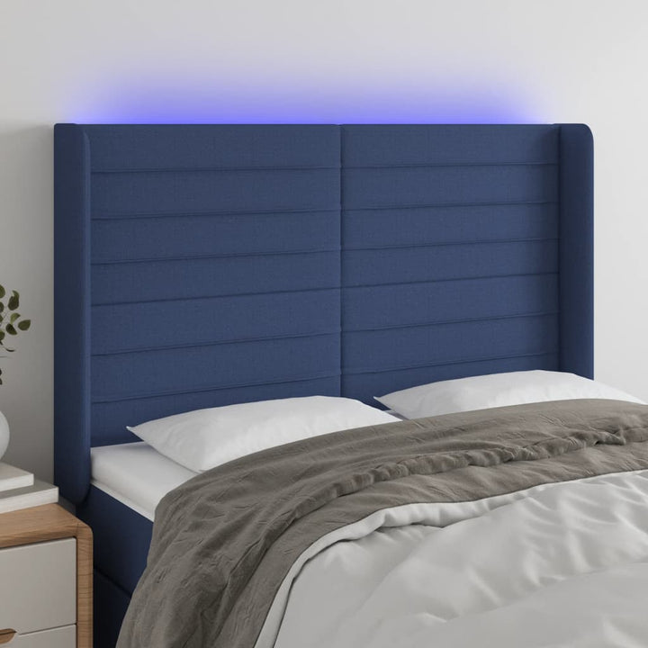 Tăblie De Pat Cu Led, , , Textil