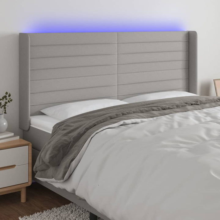 Tăblie De Pat Cu Led, , , Textil