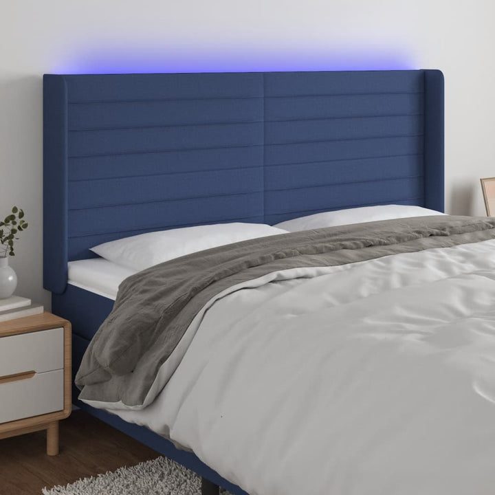 Tăblie De Pat Cu Led, , , Textil