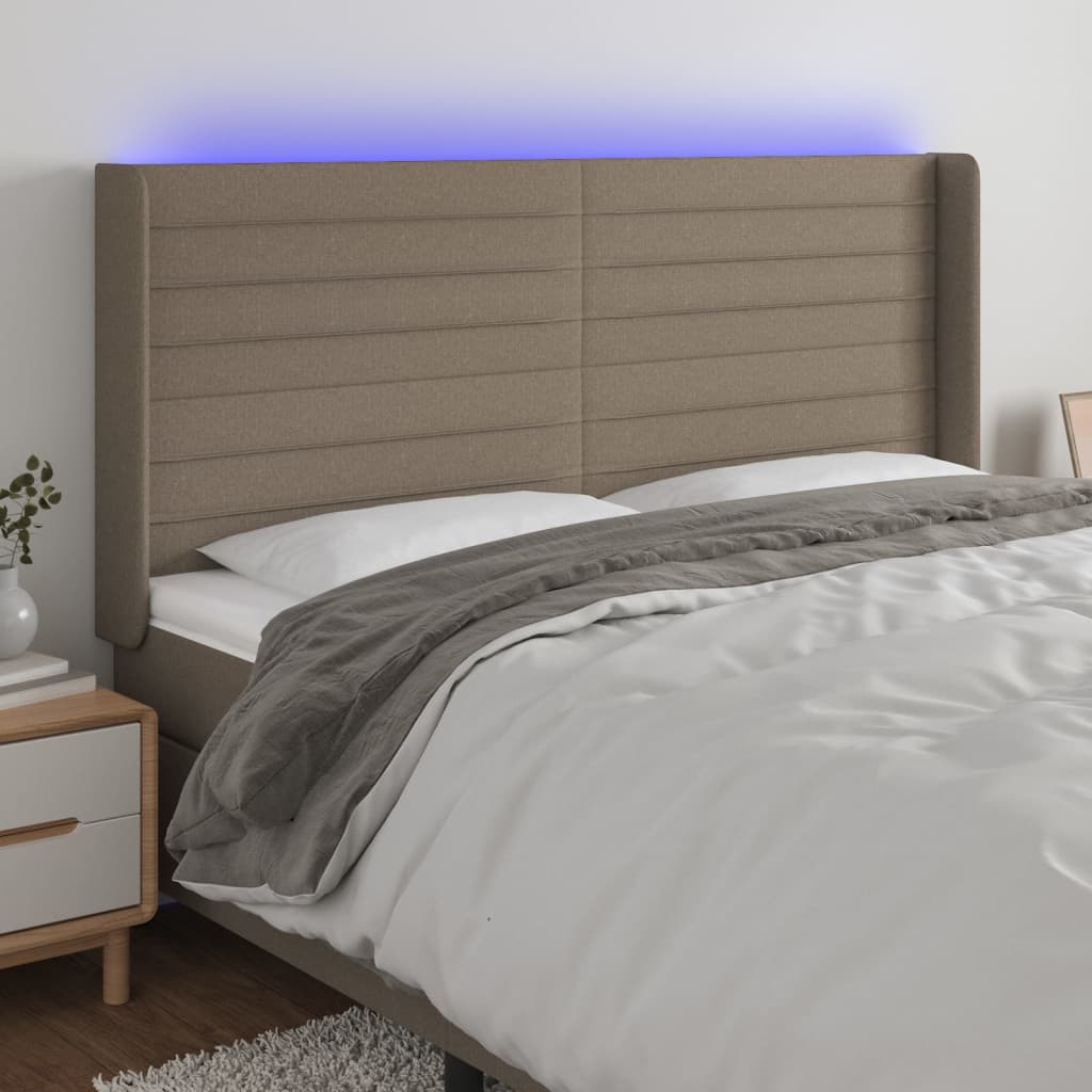 Tăblie De Pat Cu Led, , , Textil