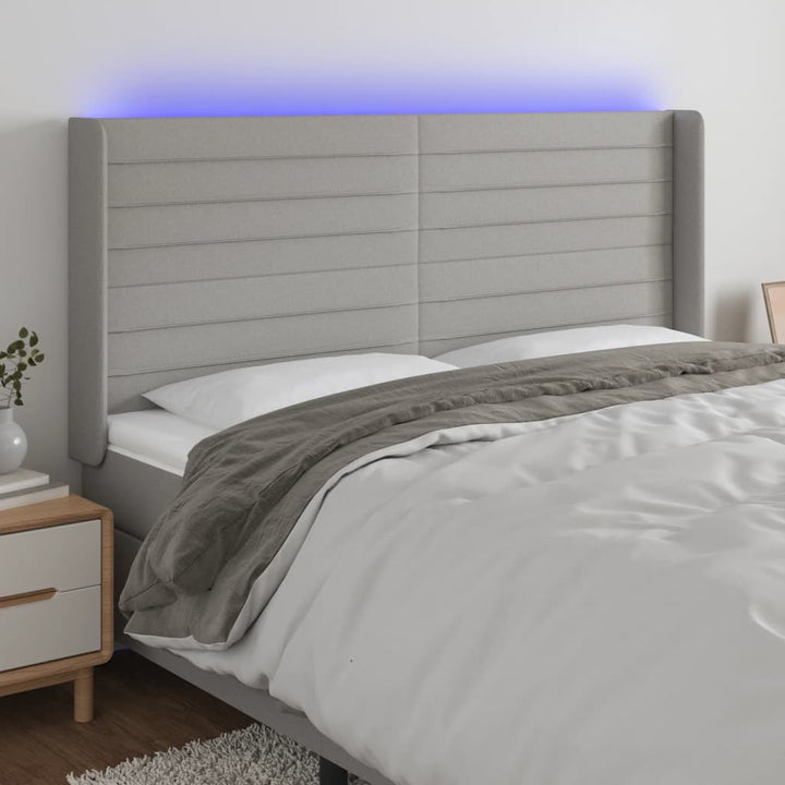 Tăblie De Pat Cu Led, , , Textil