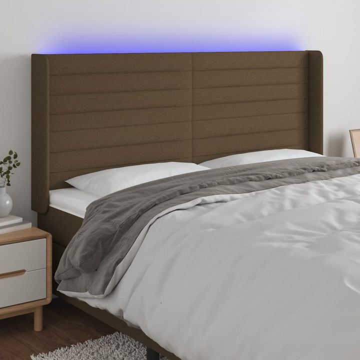 Tăblie De Pat Cu Led, , , Textil