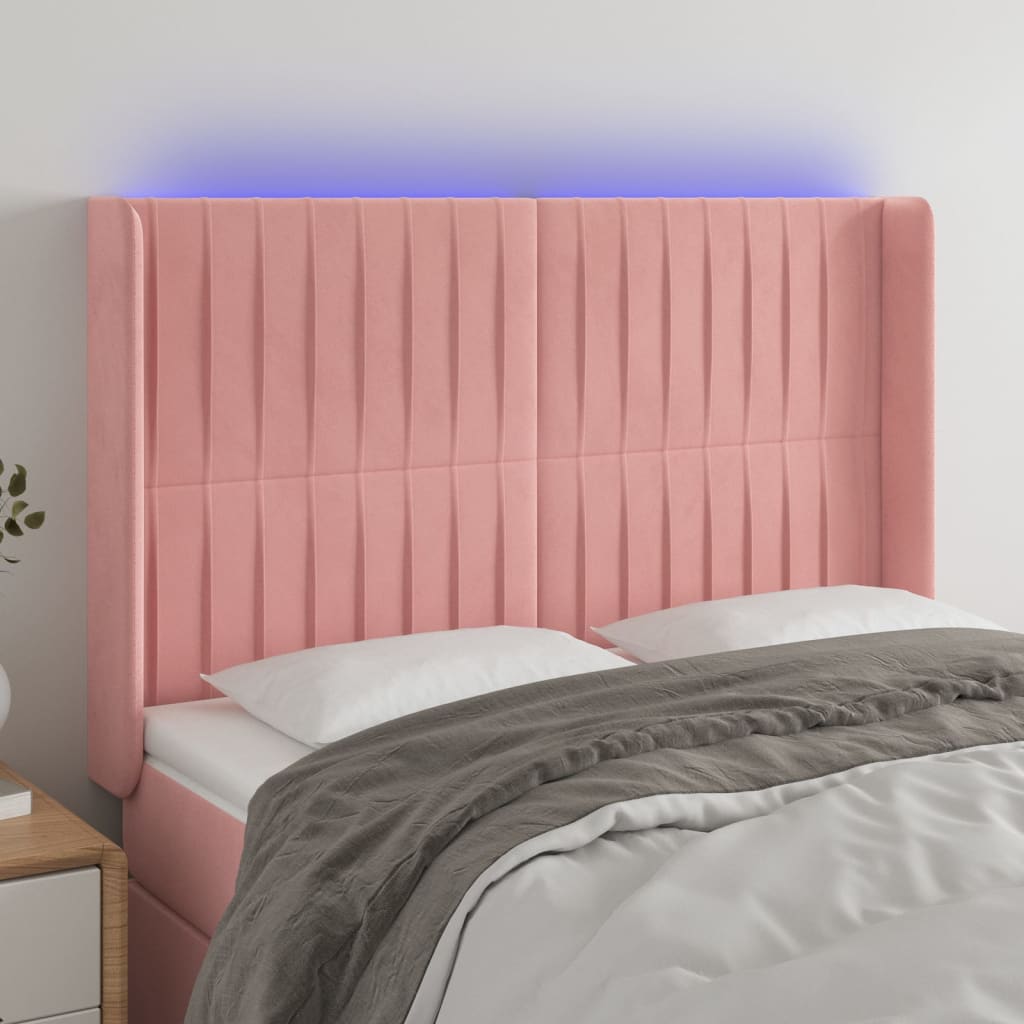 Tăblie De Pat Cu Led, , , Catifea