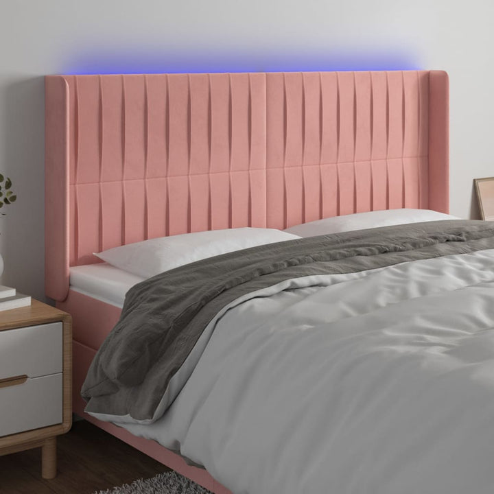 Tăblie De Pat Cu Led, , , Catifea