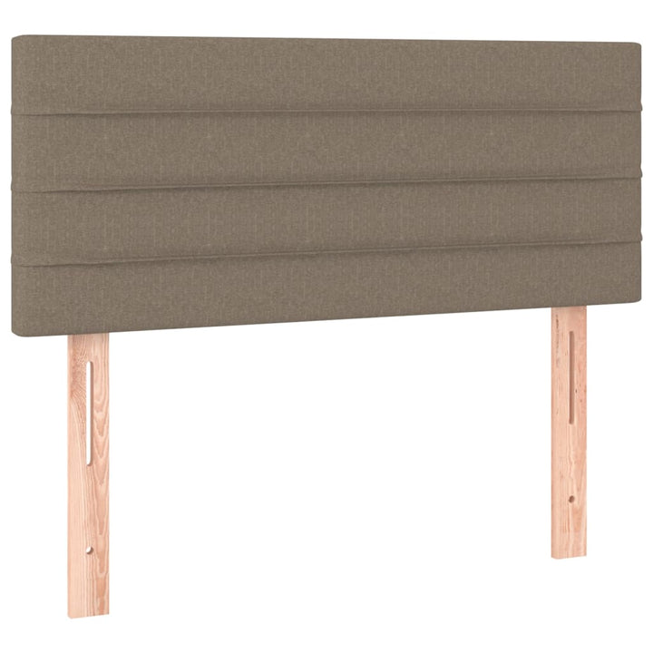 Pat Box Spring Cu Saltea, Gri Taupe, 90X200 Cm, Textil