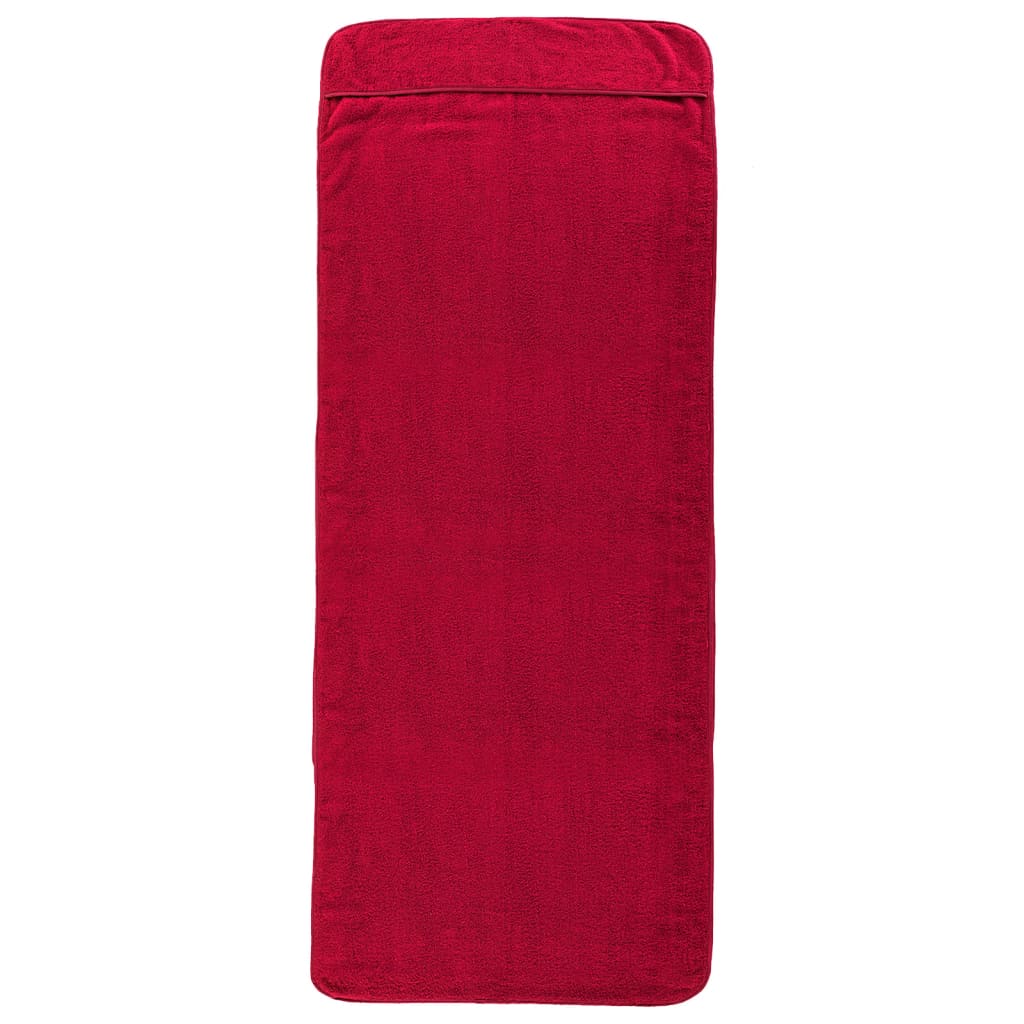 Prosoape De Plajă, 4 Buc., Vișiniu, , Textil, 400 Gsm