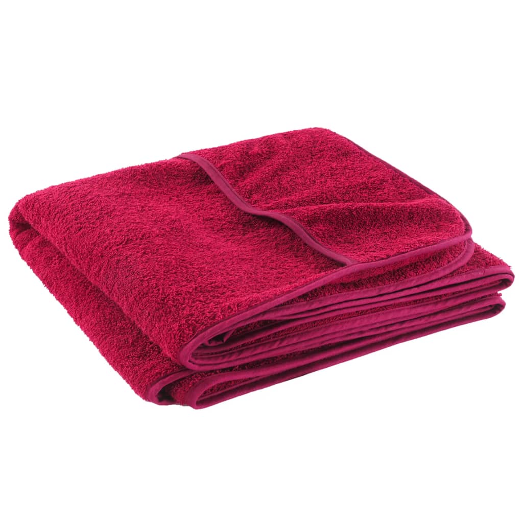 Prosoape De Plajă, 4 Buc., Vișiniu, , Textil, 400 Gsm