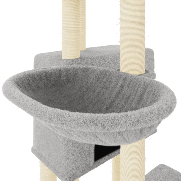 Ansamblu De Pisici, Stâlpi Din Funie Sisal, , 122 Cm