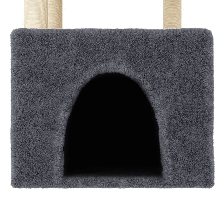 Ansamblu Pisici Cu Stâlpi Din Funie Sisal, , 109,5 Cm