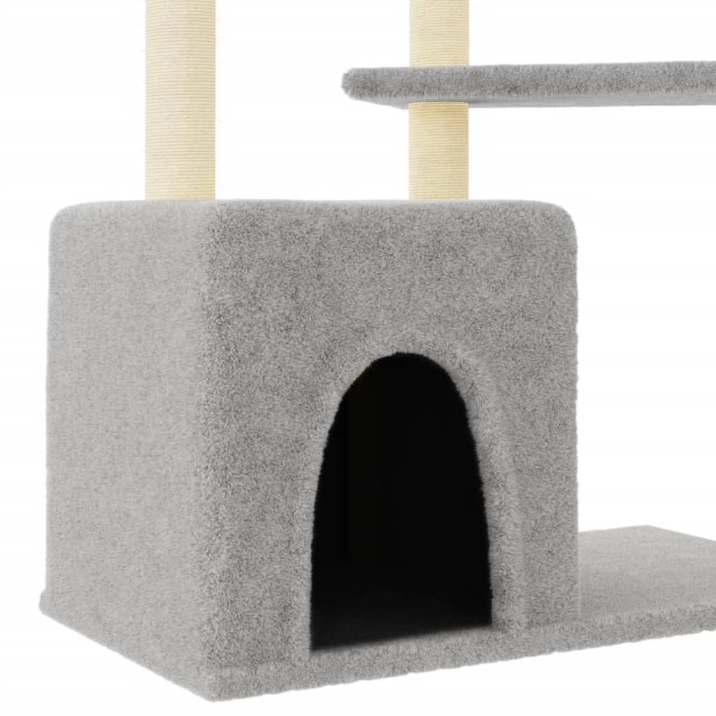 Ansamblu Pisici Cu Stâlpi Din Funie Sisal, , 107,5Cm