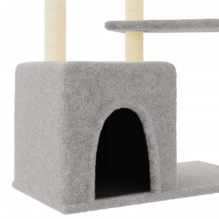 Ansamblu Pisici Cu Stâlpi Din Funie Sisal, , 107,5Cm