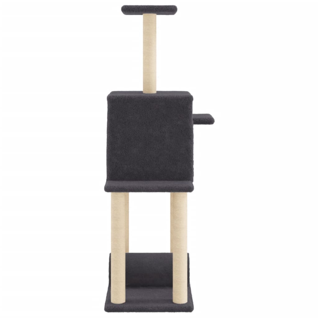 Ansamblu Pisici Cu Stâlpi Din Funie Sisal, , 122 Cm