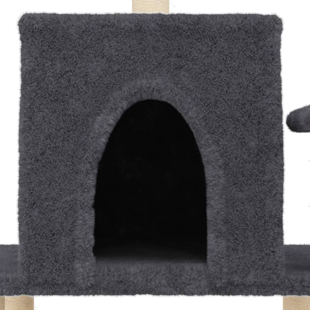Ansamblu Pisici Cu Stâlpi Din Funie Sisal, , 122 Cm