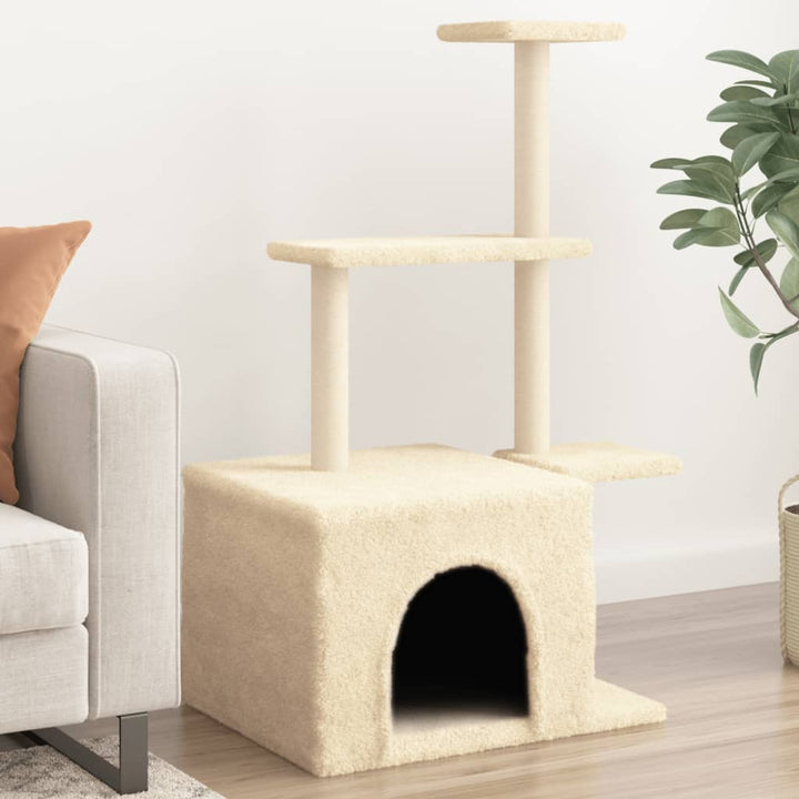 Ansamblu Pisici Cu Stâlpi Din Funie Sisal, , 110 Cm