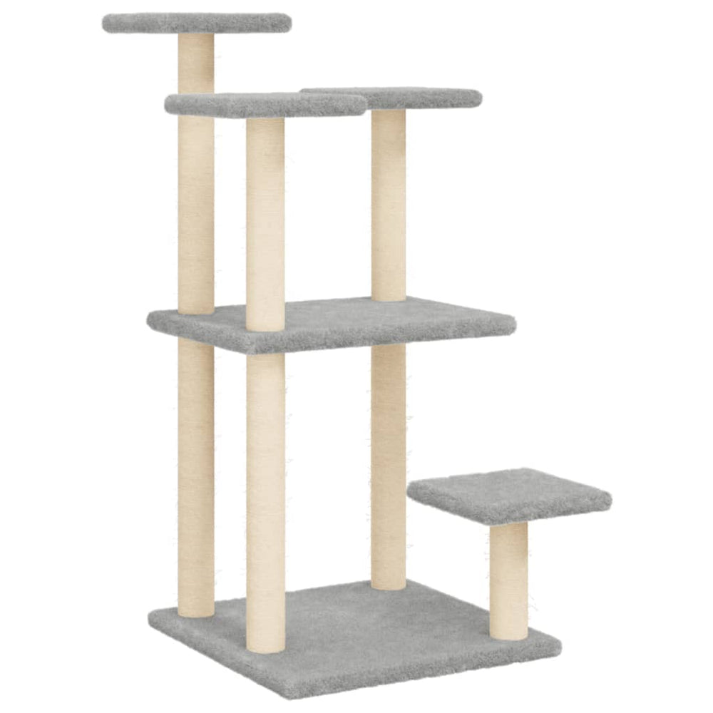 Stâlpi Zgâriat Pentru Pisici Cu Platforme, , 98,5 Cm