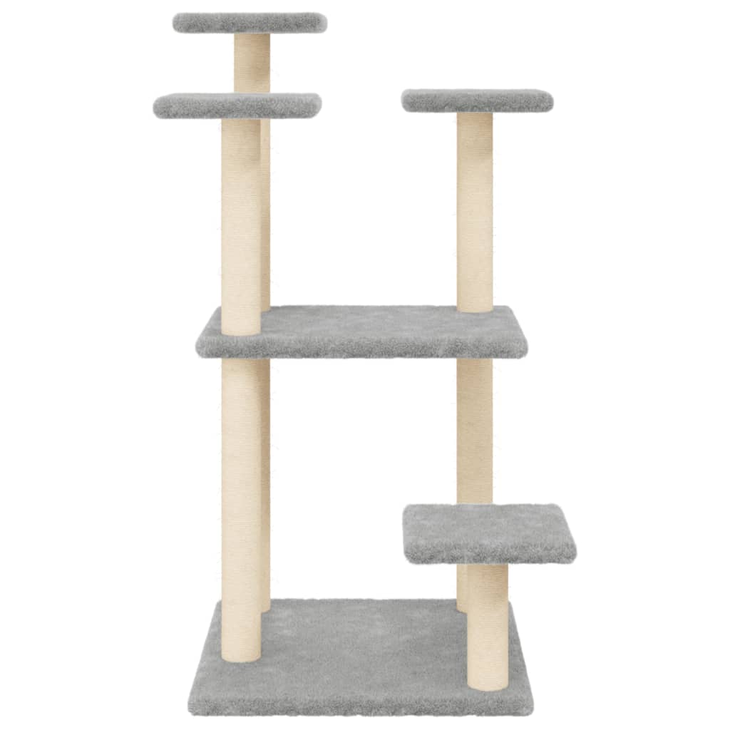 Stâlpi Zgâriat Pentru Pisici Cu Platforme, , 98,5 Cm