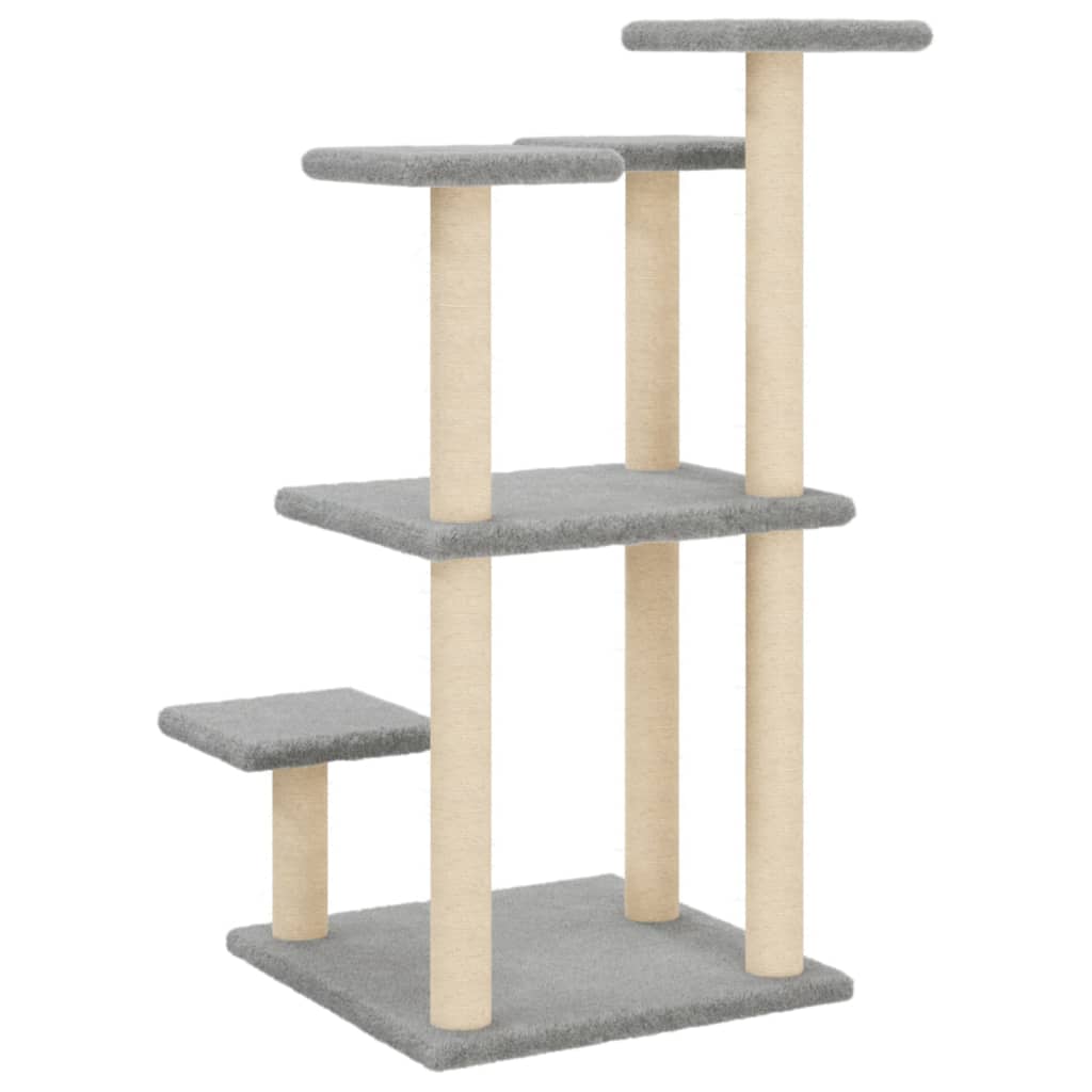 Stâlpi Zgâriat Pentru Pisici Cu Platforme, , 98,5 Cm