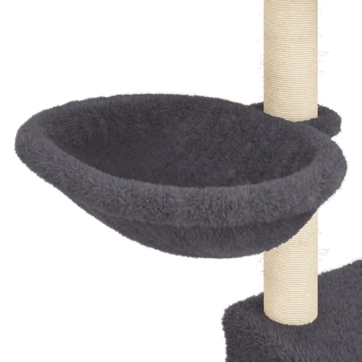 Ansamblu Pisici Cu Stâlpi Din Funie Sisal, , 83 Cm