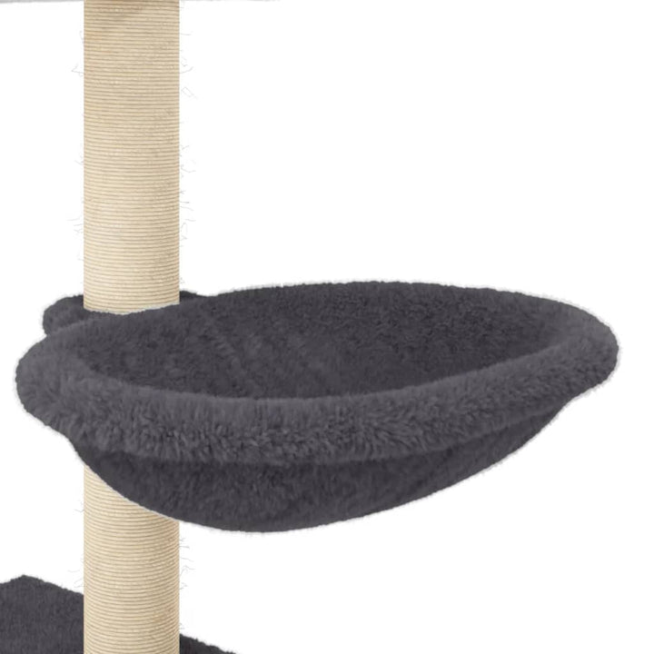 Ansamblu Pisici Cu Stâlpi Din Funie Sisal, , 117 Cm