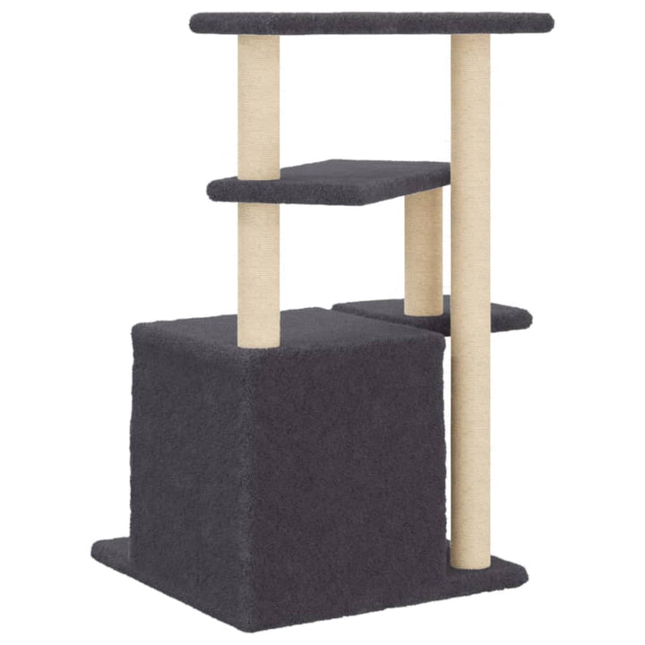 Ansamblu Pisici Cu Stâlpi Din Funie Sisal, , 83,5 Cm