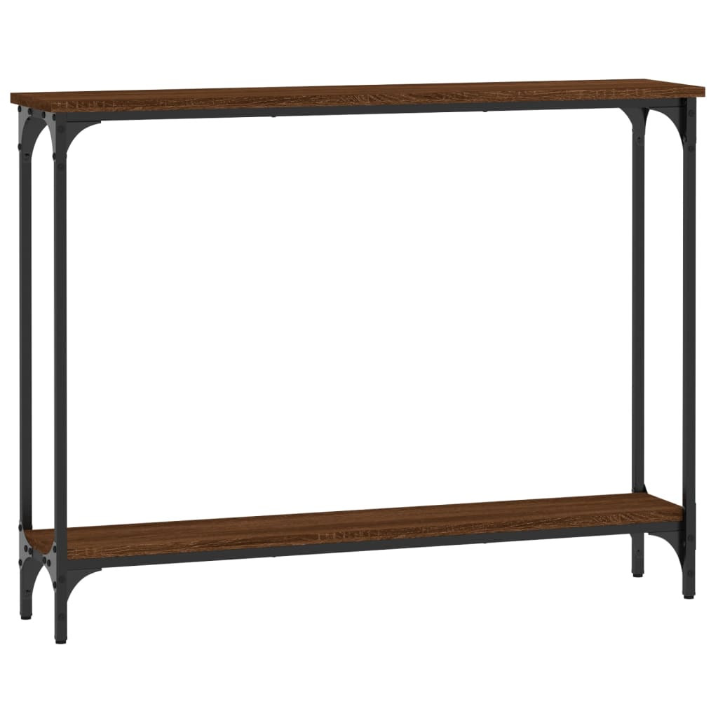 Măsuță Consolă, Stejar Maro, 100X22,5X75 Cm, Lemn Prelucrat
