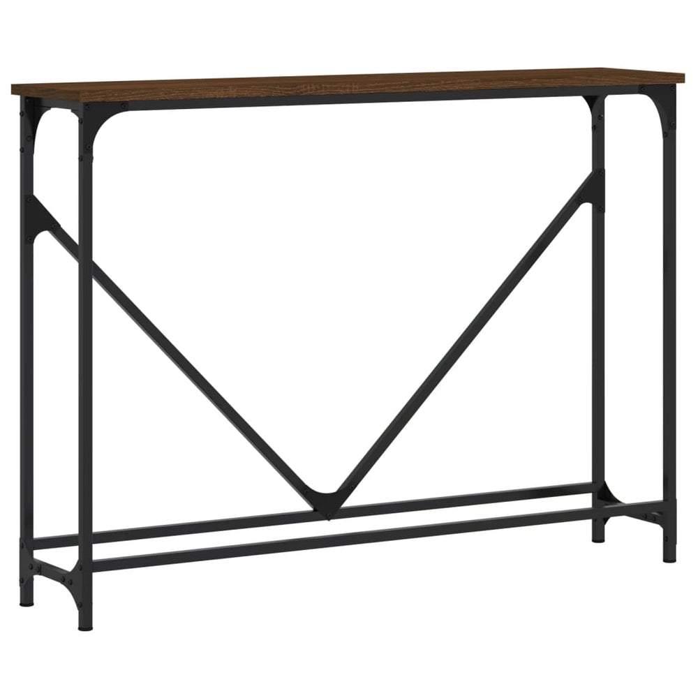 Măsuță Consolă, Stejar Maro, 102X22,5X75 Cm, Lemn Prelucrat