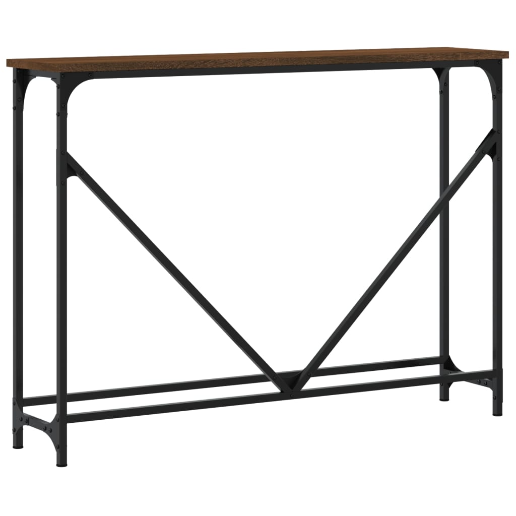 Măsuță Consolă, Stejar Maro, 102X22,5X75 Cm, Lemn Prelucrat