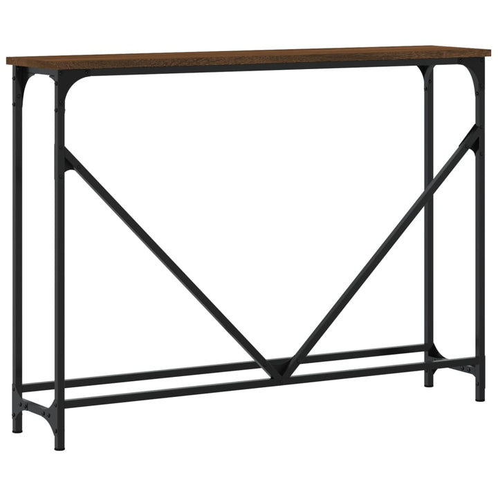 Măsuță Consolă, Stejar Maro, 102X22,5X75 Cm, Lemn Prelucrat