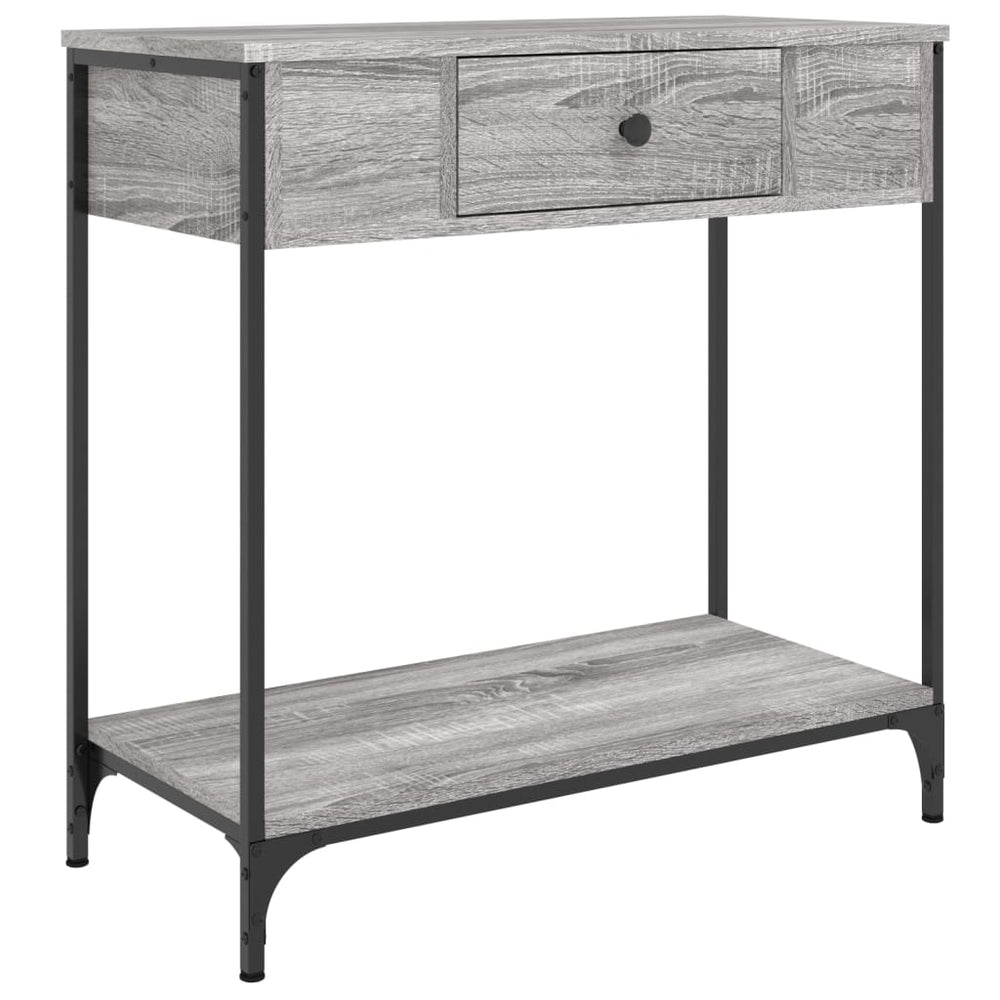 Masă Consolă, Gri Sonoma, 75X34,5X, Lemn Prelucrat