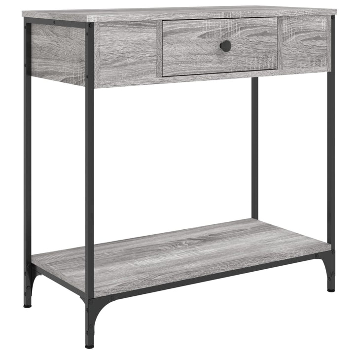 Masă Consolă, Gri Sonoma, 75X34,5X, Lemn Prelucrat