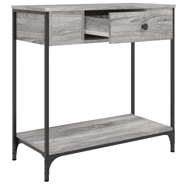 Masă Consolă, Gri Sonoma, 75X34,5X, Lemn Prelucrat